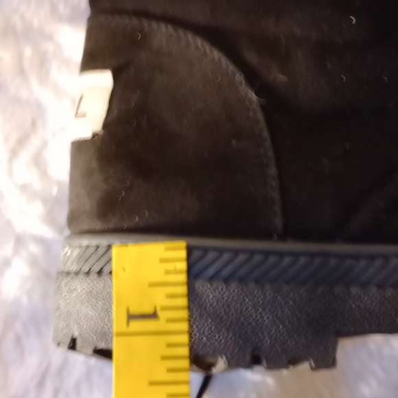 SQL BLACK FAUX SUEDE ANKLE BOOTS SIZE 41/8 - Picture 10 of 12